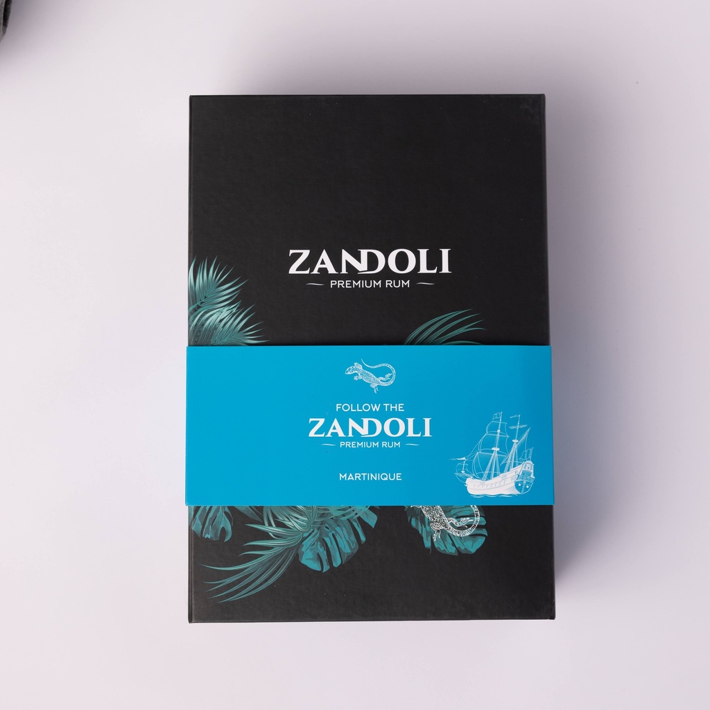  Giftbox Zandoli Martinique 0,5l 